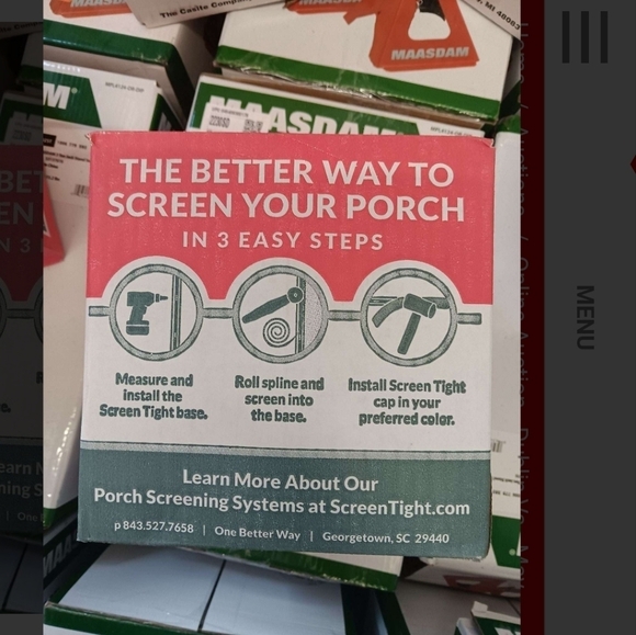 New Screen Tight Spline Plastic-decking-Planks, 0.175-Inch by 300-Feet - Picture 2 of 2